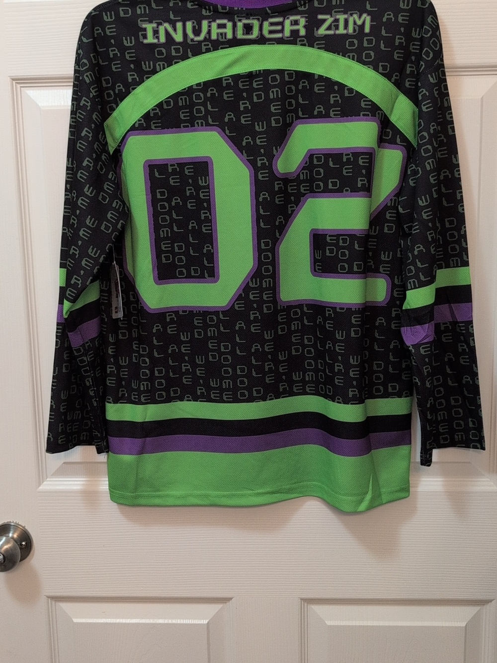 Invader Zim Nickelodeon Hockey Jersey NWT - Picture 3 of 5